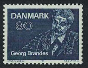 Denmark First Lectures by Georg Brandes writer 1971 MNH SG#535