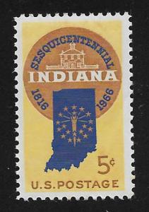 SC# 1308 - (5c) - Indiana Statehood - 150th Anniv. - MNH Single