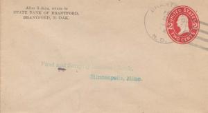 United States North Dakota Brantford 1917 4b-bar  1910-1973  Postal Stationer...