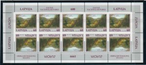 Latvia - Sc# 484 & 485 MNH / Tête-bêche / Mini Sheets of (10)   -    Lot 0921221