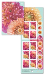 Canada 2020.- Dahlias: Permanent Domestic stamps - Booklet of 10