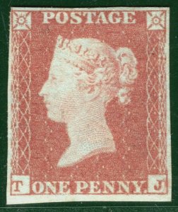 GB QV 1841 PENNY RED Stamp SG.8 1d Red-Brown (TJ) Fresh Mint LMM Cat £600 PRED25