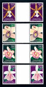 [95141] Netherlands Antilles 2002 Flora Flowers Gutter Pairs MNH