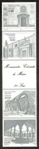 1982 Mexico 1850-53strip Architecture 22,00 €