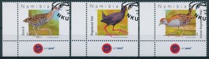 Namibia Stamps 2023 CTO Crakes Birds Black African Crake 3v Set