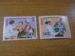 Laos  #  599-600  MNH