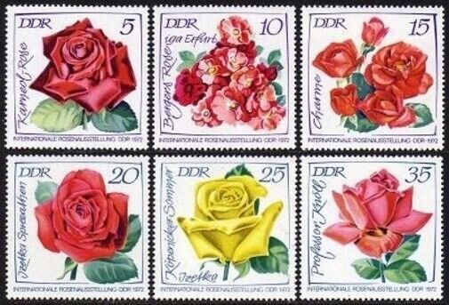Germany-GDR 1378-1383,1383A-1383C, MNH. Mi 1763-1768, 1778-1780. Rose Exhibition