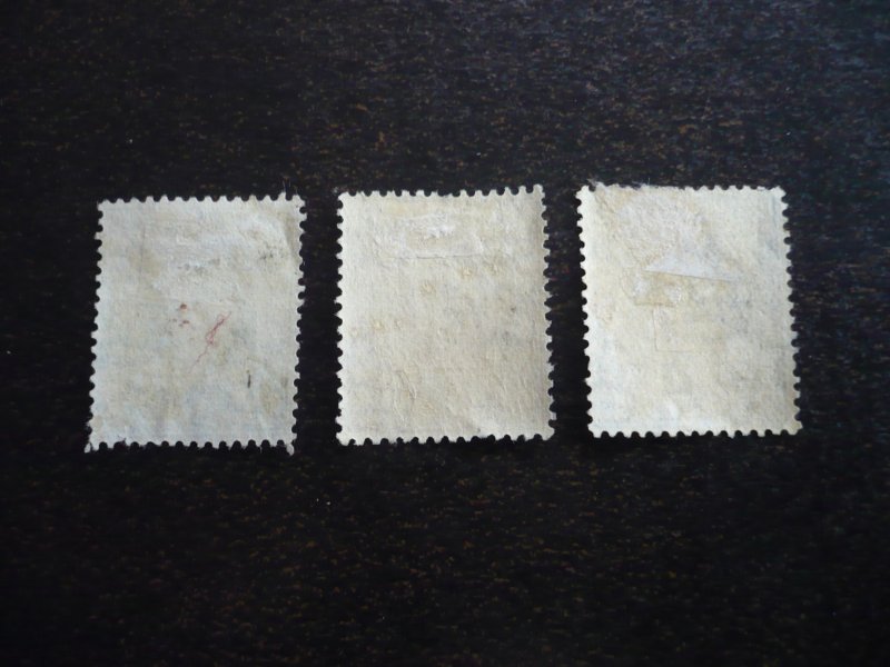 Stamps - Fiji - Scott# 94,96,98 - Used Part Set of 3 Stamps