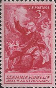 # 1073 MINT NEVER HINGED BENJAMIN FRANKLIN