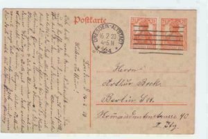 Germany Dresden 1920 to Berlin  postal stationary stamps card R21323