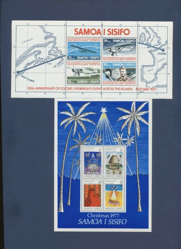 SAMOA -  - MNH - FOUR S/S - TWO SCANS