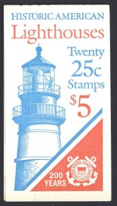 USA Sc# BK171 MNH Booklet 1990 Historic American Lighthouses