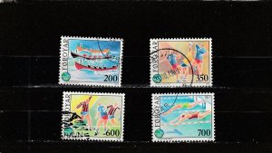 Faroe Islands  Scott#  193-196  Used  (1989 Island Games)