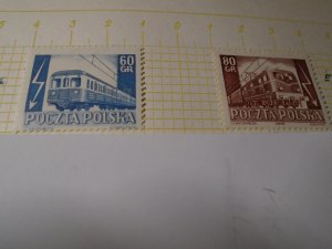 Poland  #  612-13  MH   Train