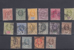 #176 - 194 (short set) CV $120 nicely cancelled some dated copies CEYLON used