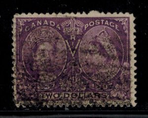 Canadian 62 $2.00 Jubilee Heavy Roller cancel but still a sought after item