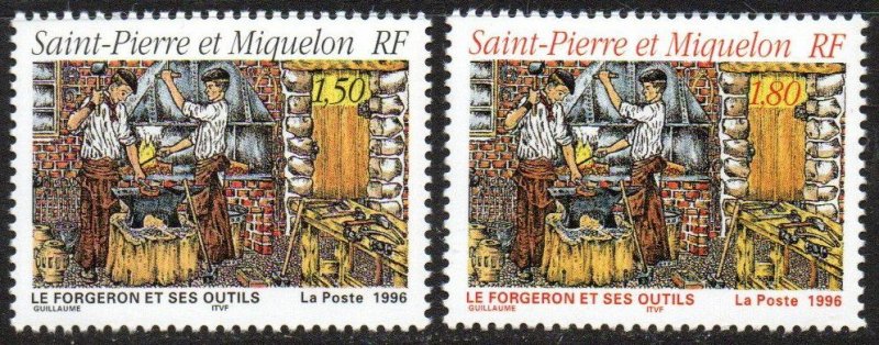 St. Pierre & Miquelon Sc #626-627 MNH