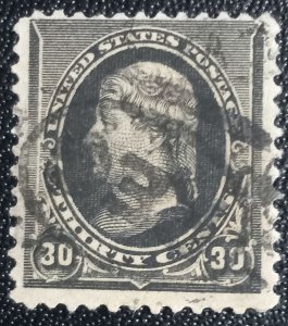 US #228 Used W/Fancy Cancel VF 1890