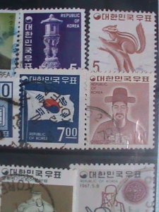 ​KOREA STAMP: 1960-VERY OLD MINT & USED 20 DIFFERENT STAMPS #10453-VF
