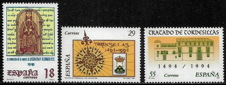 Spain #2782-4 MNH Set - Anniversaries