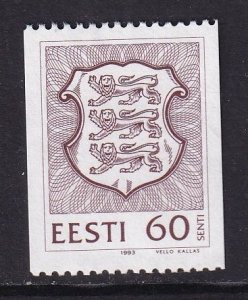 Estonia  #230  MNH  1993  National Arms  ''60s''  lilac b...