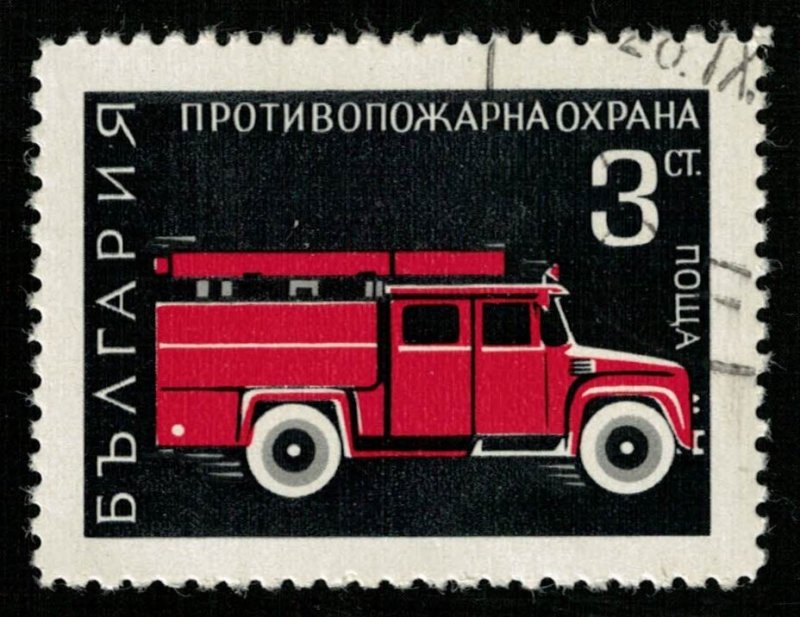 Fire engine, Bulgaria, 3ct (TS-106)