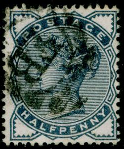 SG187, ½d slate-blue, USED. Cat £10.