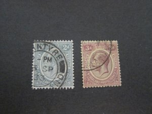 Nyasaland 1921 Sc 28,29 FU