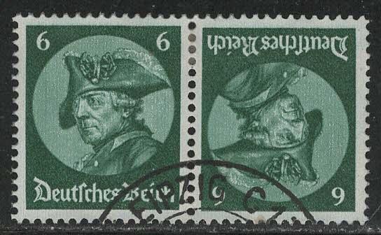 Germany Scott # 398a, used, tete beche, Mi# K17