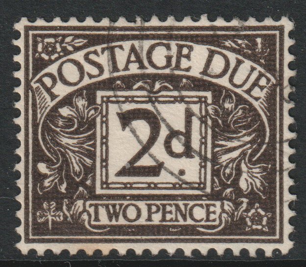 GB Scott J20 - SG D21, 1936 E8R Watermark 2d Postage Due used