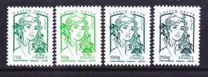 France 4437-40 MNH 2013 Marianne and Children Full 4 Stamp Set VF
