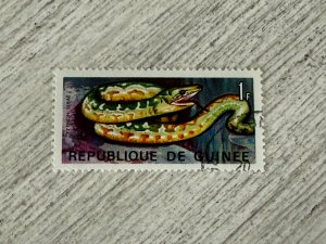 Guinea #468 Used, 1fr, Python, 2024 SCV.$0.25