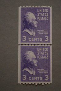 United States #851 Coil Line Pair MNH