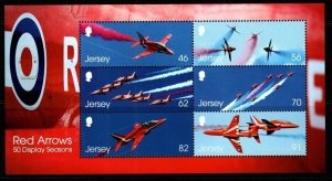 JERSEY SGMS1852 2014 50th DISPLAY SEASON OF RED ARROWS MNH