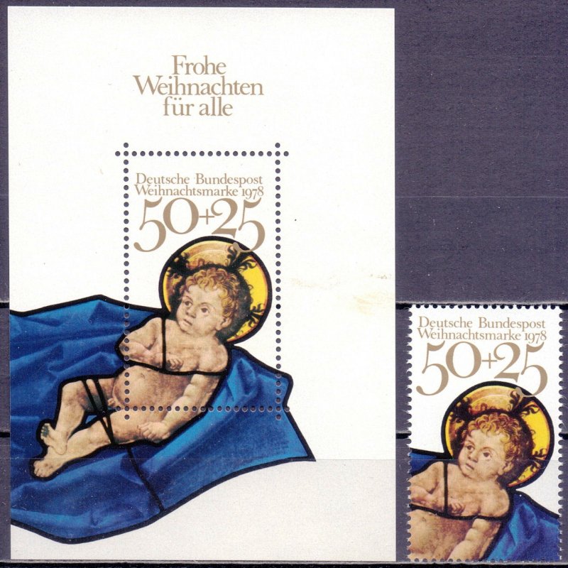 Germany. 1978. bl17. Christmas. MNH.