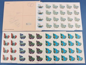 NORFOLK ISLAND 1974-75 CTO full sheets + OHMS Envelope SG cat £121. (6 sheets).