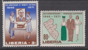 Liberia 555-556 MNH VF
