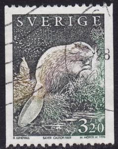 Sweden - 1996 - Scott #1930 - used - Beaver