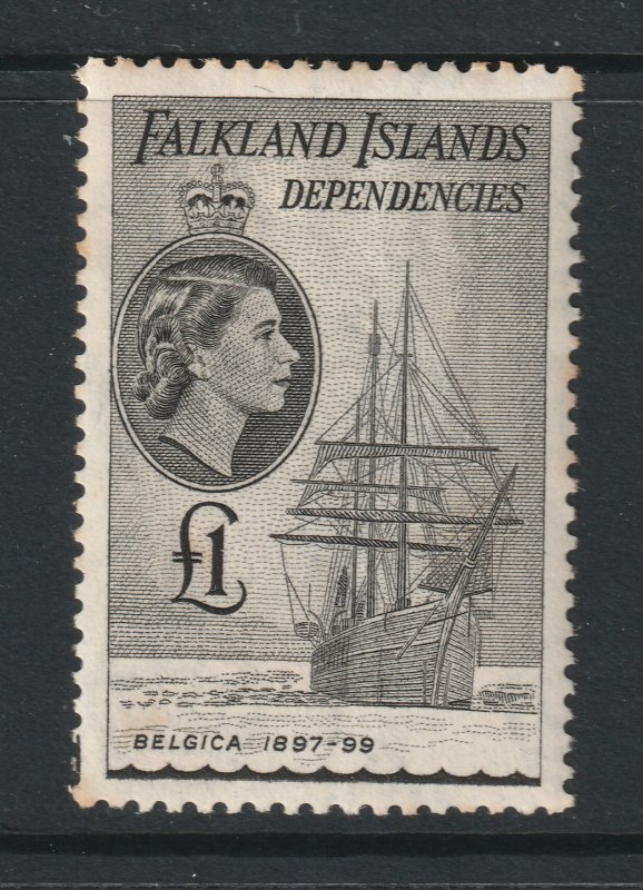 Falkland Is a 1 pound QE2 MH from the ship set | Worldwide - South ...