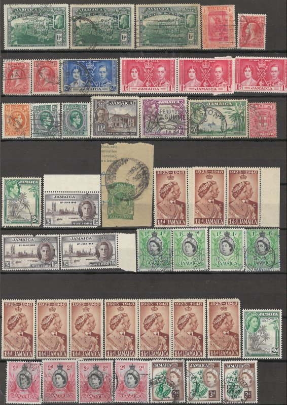 COLLECTION LOT OF #1767 JAMAICA 45 STAMPS 1919+ CLEARANCE