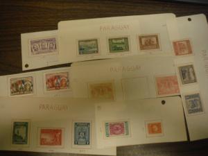 WPPhil 36 Paraguay Stamp Accumulation All Mint Hinged