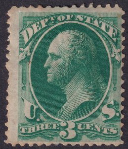 #O59 Mint OG, Fine (CV $220 - ID43629) - Joseph Luft