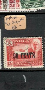 ADEN QU'AITI  (PP1403B) 50C/8A        SG 24    VFU 