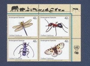 UN United Nations - Scott 975-978a - MNH - insects -