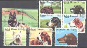 Guinea Bissau 742-49 MNH Dogs SCV16.75