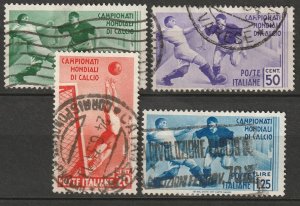 Italy 1934 Sc 324-7 partial set used