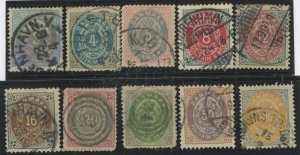 Denmark #25-34 Used Single (Complete Set)