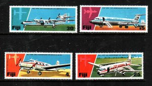 Fiji-Sc#367-70-unused NH set-Planes-Air Service-id1-1976-