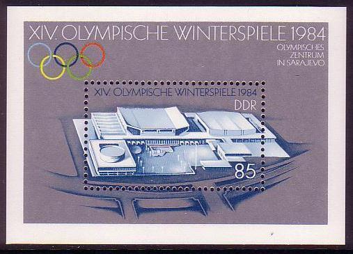 GDR Winter Olympic Games 1984 MS SG#MSE2558 MI#Block 74