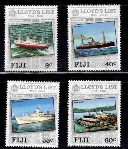 FIJI Scott 509-512 MH* Lloyds ship stamp set